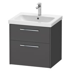 Duravit D-Code Waschtischunterbau wandh. 460x584x555mm, Graphit Matt, 1 Auszug... DURAVIT-DC4670010490000 4067116374537 (Abb. 1)