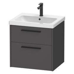 Duravit D-Code Waschtischunterbau wandhäng. 460x584x555mm Graphit Matt, 1 AZ/S... DURAVIT-DC46700BD490000 4067116374445 (Abb. 1)