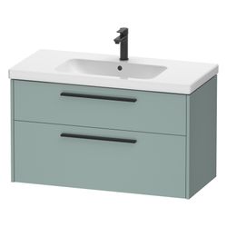 Duravit D-Code Waschtischunterbau wandh. 460x984x555mm Fjordgrün Matt, 1 Auszu... DURAVIT-DC46730BDHG0000 4067116367584 (Abb. 1)