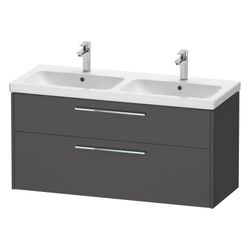 Duravit D-Code Waschtischunterbau wandh. 460x1184x555mm, Graphit Matt, 1 Auszu... DURAVIT-DC4674010490000 4067116374254 (Abb. 1)