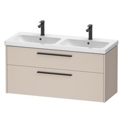Duravit D-Code Waschtischunterbau wandh. 460x1184x555mm Taupe Matt, 1 Auszug/S... DURAVIT-DC46740BD910000 4067116373721 (Abb. 1)