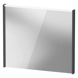 Duravit D-Code Spiegel Wandmontage 50x800x700mm Graphit Matt LED oben 6W Betät... DURAVIT-DC7077049490000 4067116376524 (Abb. 1)