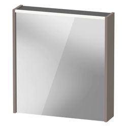 Duravit D-Code Spiegelschrank Wandmontage 148x650x700mm, Basalt, 1 Tür L, 2 Gl... DURAVIT-DC7105L43431000 4067116380743 (Abb. 1)