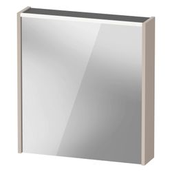 Duravit D-Code Spiegelschrank Wandmontage 148x650x700mm, Taupe, 1 Tür L, 2 Gla... DURAVIT-DC7105L91911000 4067116380774 (Abb. 1)