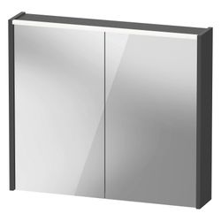 Duravit D-Code Spiegelschrank Wandmontage 148x800x700mm, Graphit, 2 Türen L/R,... DURAVIT-DC7106049490000 4067116376746 (Abb. 1)