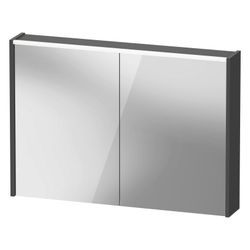 Duravit D-Code Spiegelschrank Wandmontage 148x1000x700mm, Graphit, 2 Türen L/R... DURAVIT-DC7107049490000 4067116376951 (Abb. 1)