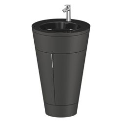 Duravit Starck 1 Waschtisch-Set C-bonded bds Lack 605x560x864mm, Graphit SM/Sc... DURAVIT-S19515O70580000 4067116426830 (Abb. 1)