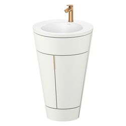Duravit Starck 1 Waschtisch-Set C-bonded bds Lack 605x560x864mm, Nordic Weiß S... DURAVIT-S19512O04390000 4067116422368 (Abb. 1)