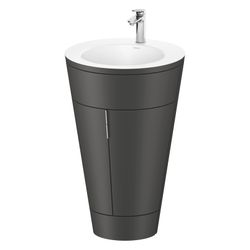 Duravit Starck 1 Waschtisch-Set C-bonded bds Lack 605x560x864mm, Graphit SM/Ma... DURAVIT-S19512O10580010 4067116422573 (Abb. 1)