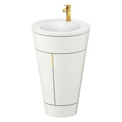 Duravit Starck 1 Waschtisch-Set C-bonded bds Lack 605x560x864mm, Nordic Weiß S... DURAVIT-S19512O34390010 4067116422696 (Abb. 1)