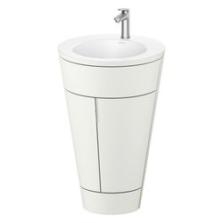 Duravit Starck 1 Waschtisch-Set C-bonded bds Lack 605x560x864mm, Nordic Weiß S... DURAVIT-S19512O70390010 4067116422863 (Abb. 1)