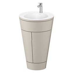 Duravit Starck 1 Waschtisch-Set C-bonded bds Lack 605x560x864mm, Taupe SM/Matt... DURAVIT-S19512O70600000 4067116422917 (Abb. 1)