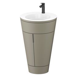 Duravit Starck 1 Waschtisch-Set C-bonded bds Lack 605x560x864mm, Stein Grau SM... DURAVIT-S19513OBD920000 4067116425369 (Abb. 1)