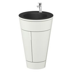 Duravit Starck 1 Waschtisch-Set C-bonded bds Lack 605x560x864mm, Nordic Weiß S... DURAVIT-S19514O10390000 4067116426274 (Abb. 1)