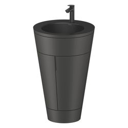 Duravit Starck 1 Waschtisch-Set C-bonded bds Lack 605x560x864mm, Graphit SM/Ma... DURAVIT-S19514OBD580010 4067116427318 (Abb. 1)