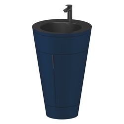 Duravit Starck 1 Waschtisch-Set C-bonded bds Lack 605x560x864mm, Nachtblau SM/... DURAVIT-S19514OBD980000 4067116426564 (Abb. 1)