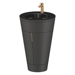Duravit Starck 1 Waschtisch-Set C-bonded bds Lack 605x560x864mm, Graphit SM/Sc... DURAVIT-S19515O04580000 4067116426601 (Abb. 1)