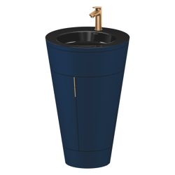 Duravit Starck 1 Waschtisch-Set C-bonded bds Lack 605x560x864mm, Nachtblau SM/... DURAVIT-S19515O04980000 4067116426649 (Abb. 1)