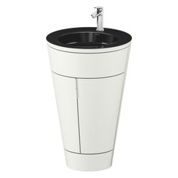 Duravit Starck 1 Waschtisch-Set C-bonded bds Lack 605x560x864mm, Nordic Weiß S... DURAVIT-S19515O10390010 4067116427455 (Abb. 1)