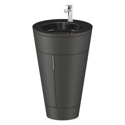 Duravit Starck 1 Waschtisch-Set C-bonded bds Lack 605x560x864mm, Graphit SM/Sc... DURAVIT-S19515O10580000 4067116421132 (Abb. 1)