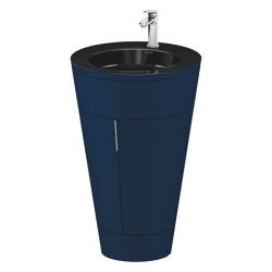 Duravit Starck 1 Waschtisch-Set C-bonded bds Lack 605x560x864mm, Nachtblau SM/... DURAVIT-S19515O10980000 4067116426717 (Abb. 1)