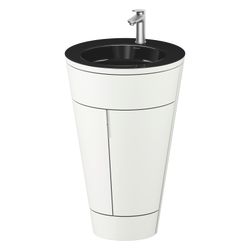 Duravit Starck 1 Waschtisch-Set C-bonded bds Lack 605x560x864mm, Weiß SM/Schwa... DURAVIT-S19515O70360010 4067116427608 (Abb. 1)