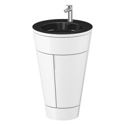 Duravit Starck 1 Waschtisch-Set C-bonded bds Lack 605x560x864mm, Weiß Hochglan... DURAVIT-S19515O70850000 4067116426854 (Abb. 1)