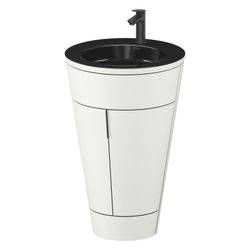 Duravit Starck 1 Waschtisch-Set C-bonded bds Lack 605x560x864mm, Nordic Weiß S... DURAVIT-S19515OBD390000 4067116426892 (Abb. 1)