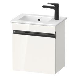 Duravit Sivida Waschtischunterbau wh 287x400x443mm R, Weiß Hochglanz, Grifflei... DURAVIT-SV4642RBD220000 4067116389951 (Abb. 1)
