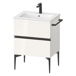Duravit Sivida Waschtischunterbau bodenstehend 477x610x591mm, B, Weiß Hochglan... DURAVIT-SV46430BD220000 4067116390797 (Abb. 1)