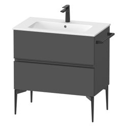 Duravit Sivida Waschtischunterbau bodenstehend 477x810x591mm, B, Graphit Matt,... DURAVIT-SV46440BD490000 4067116391657 (Abb. 1)