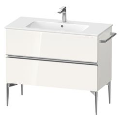 Duravit Sivida Waschtischunterbau bodenstehend 477x1010x591mm, Weiß Hochglanz,... DURAVIT-SV4645010220000 4067116391602 (Abb. 1)