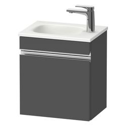 Duravit Sivida Waschtischunterbau wandh 295x400x440mm R, Graphit Matt, Griffle... DURAVIT-SV4649R10490000 4067116394146 (Abb. 1)