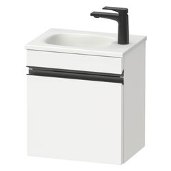Duravit Sivida Waschtischunterbau wandh 295x400x440mm R, Mattweiß, Griffleiste... DURAVIT-SV4649RBD180000 4067116394016 (Abb. 1)