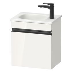 Duravit Sivida Waschtischunterbau wh 295x400x440mm R, Weiß Hochglanz, Grifflei... DURAVIT-SV4649RBD220000 4067116393750 (Abb. 1)