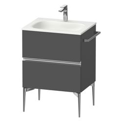 Duravit Sivida Waschtischunterbau bodenstehend 477x610x592mm, Graphit Matt, Gr... DURAVIT-SV4650010490000 4067116394306 (Abb. 1)