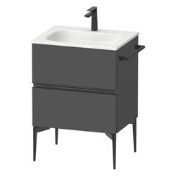 Duravit Sivida Waschtischunterbau bodenstehend 477x610x592mm, B, Graphit Matt,... DURAVIT-SV46500BD490000 4067116394573 (Abb. 1)