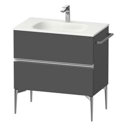 Duravit Sivida Waschtischunterbau bodenstehend 477x810x592mm, Graphit Matt, Gr... DURAVIT-SV4651010490000 4067116394726 (Abb. 1)