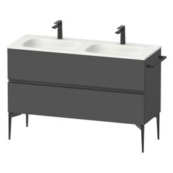Duravit Sivida Waschtischunterbau bodenstehend 477x1280x592mm, B, Graphit Matt... DURAVIT-SV46540BD490000 4067116396331 (Abb. 1)
