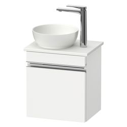 Duravit Sivida Konsolen-WTU wandh. 325x400x440mm L ohne KSP Chrom/Mattweiß Dek... DURAVIT-SV4656L10180000 4067116383515 (Abb. 1)