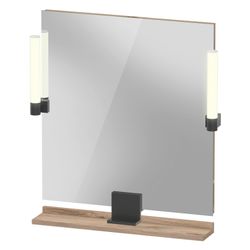 Duravit Sivida Spiegel Wandmontage 36x650x650mm B Eiche Marmoriert LED 9W Betä... DURAVIT-SV74210BD550000 4067116403329 (Abb. 1)