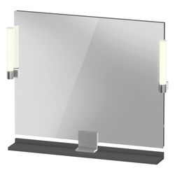 Duravit Sivida Spiegel Wandmontage 36x850x650mm Graphit Matt LED 9W Betätigung... DURAVIT-SV7422010490000 4067116405767 (Abb. 1)
