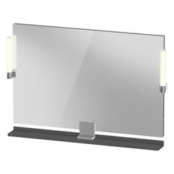 Duravit Sivida Spiegel Wandmontage 36x1050x650mm Graphit Matt LED 9W Betätigun... DURAVIT-SV7423010490000 4067116406191 (Abb. 1)