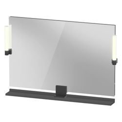 Duravit Sivida Spiegel Wandmontage 36x1050x650mm B Graphit Matt LED 9W Betätig... DURAVIT-SV74230BD490000 4067116406283 (Abb. 1)