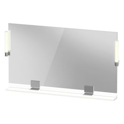 Duravit Sivida Spiegel Wandmontage 36x1250x650mm Mattweiß LED 9W Betätigung Se... DURAVIT-SV7424010180000 4067116407723 (Abb. 1)