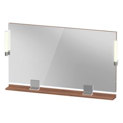 Duravit Sivida Spiegel Wandmontage 36x1250x650mm Nussb. Matt LED 9W Betätigung... DURAVIT-SV7424010790000 4067116407877 (Abb. 1)