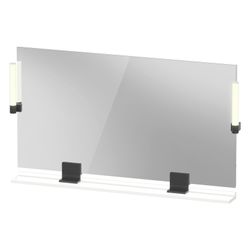 Duravit Sivida Spiegel Wandmontage 36x1250x650mm B Mattweiß LED 9W Betätigung ... DURAVIT-SV74240BD180000 4067116408942 (Abb. 1)