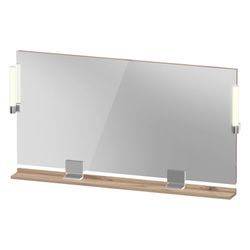 Duravit Sivida Spiegel Wandmontage 36x1330x650mm Eiche Marmoriert LED 9W Betät... DURAVIT-SV7425010550000 4067116410471 (Abb. 1)