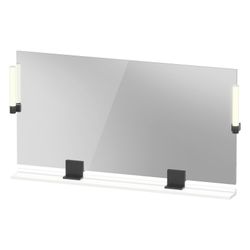Duravit Sivida Spiegel Wandmontage 36x1330x650mm B Mattweiß LED 9W Betätigung ... DURAVIT-SV74250BD180000 4067116411218 (Abb. 1)