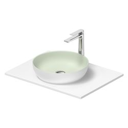 Duravit Sivida Aufsatzbecken mit Konsole 500x680x123mm, Rund, 1 Becken, 1 Waschplat... DURAVIT-268012FG00 4067116431537 (Abb. 1)